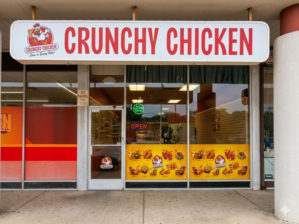 Crunchy Chicken storefront in Edison, NJ
